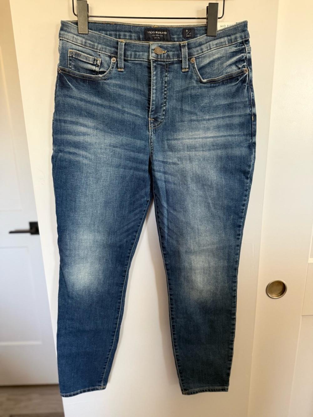 NWT Lucky Brand Ava Mid Rise Skinny Jeans Size 12/31 Ankle